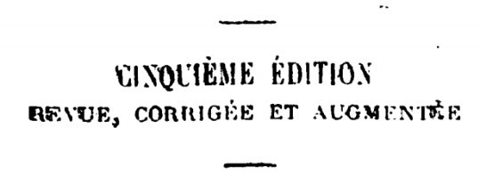Detalhe da capa da 5ª edição francesa de A Gênese